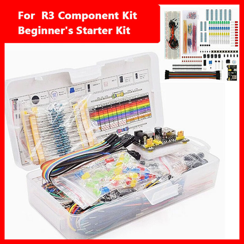 Board Game Uno - Electronic Components Electrolytic Capacitor Resistor led