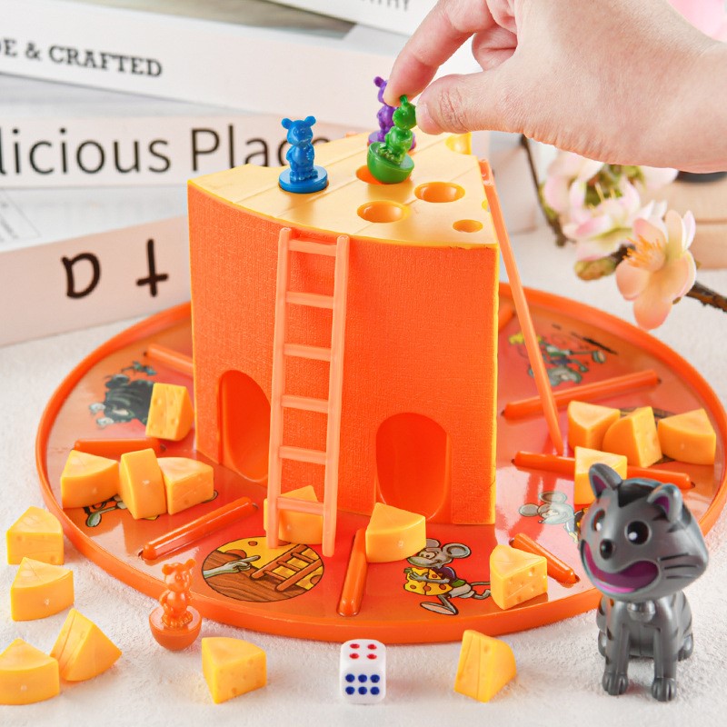 Board Game With Questions - Cat and Mouse Cake Cheese Board