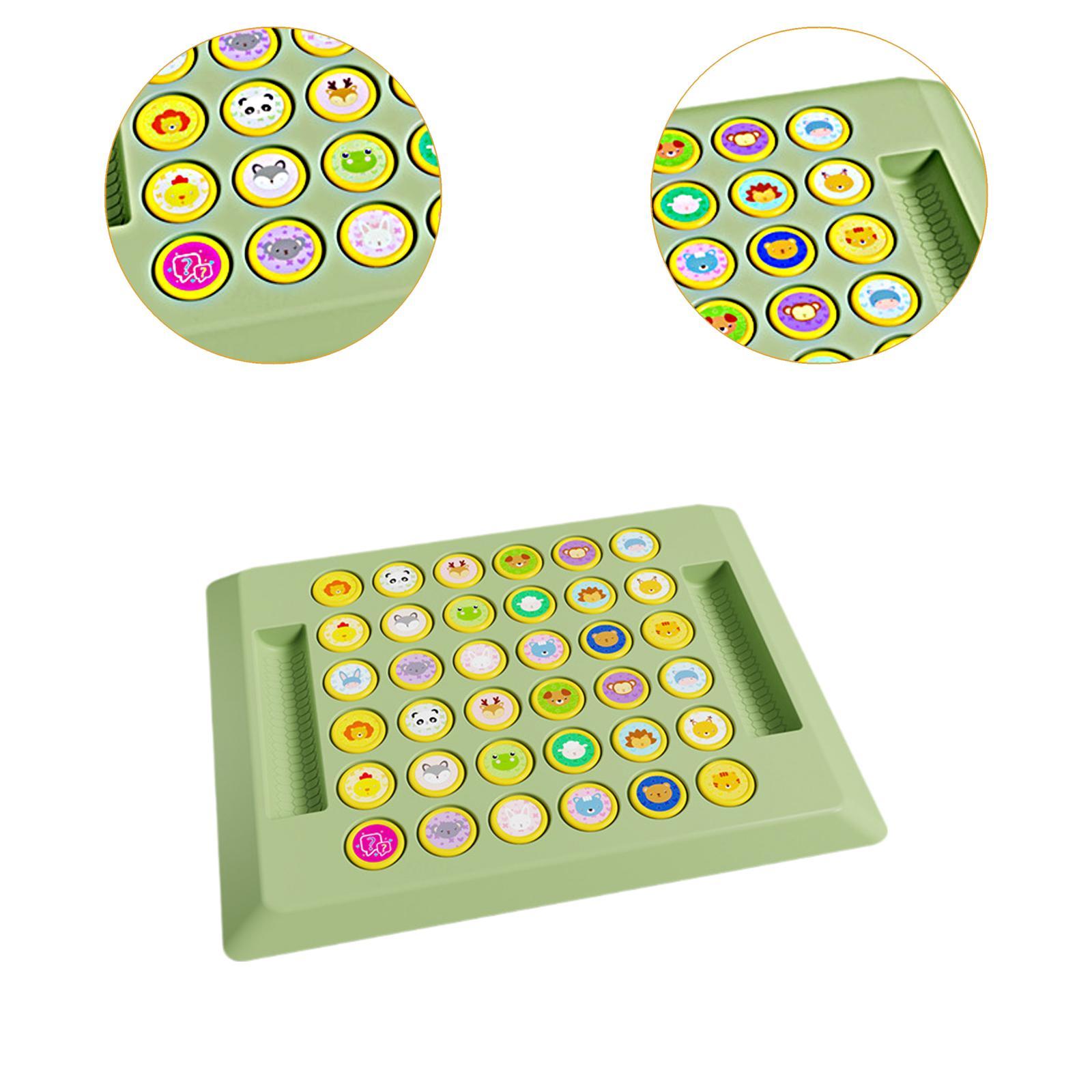 Board Game For 3 Players - Animal Flip Chess Memory Board Game