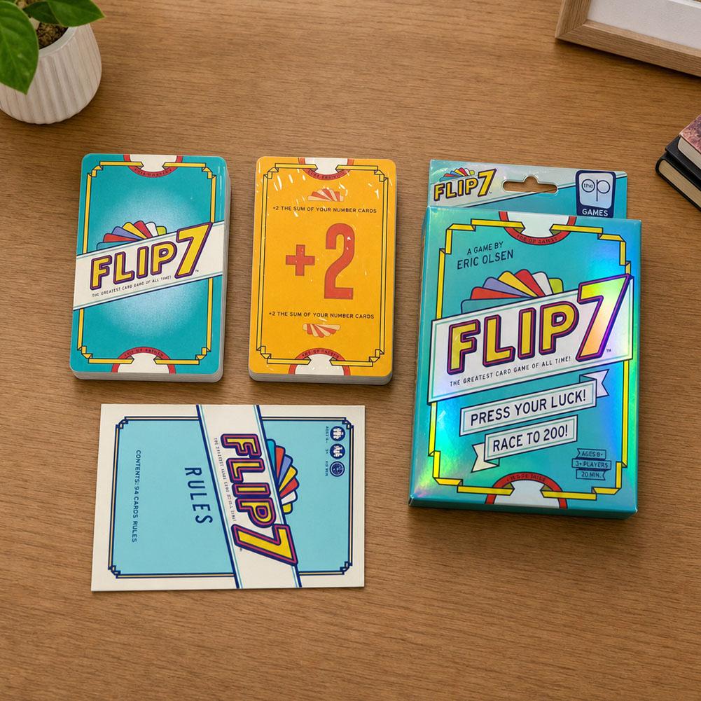 Board Game Flip 7 - Flip 7 Press Your Luck Card