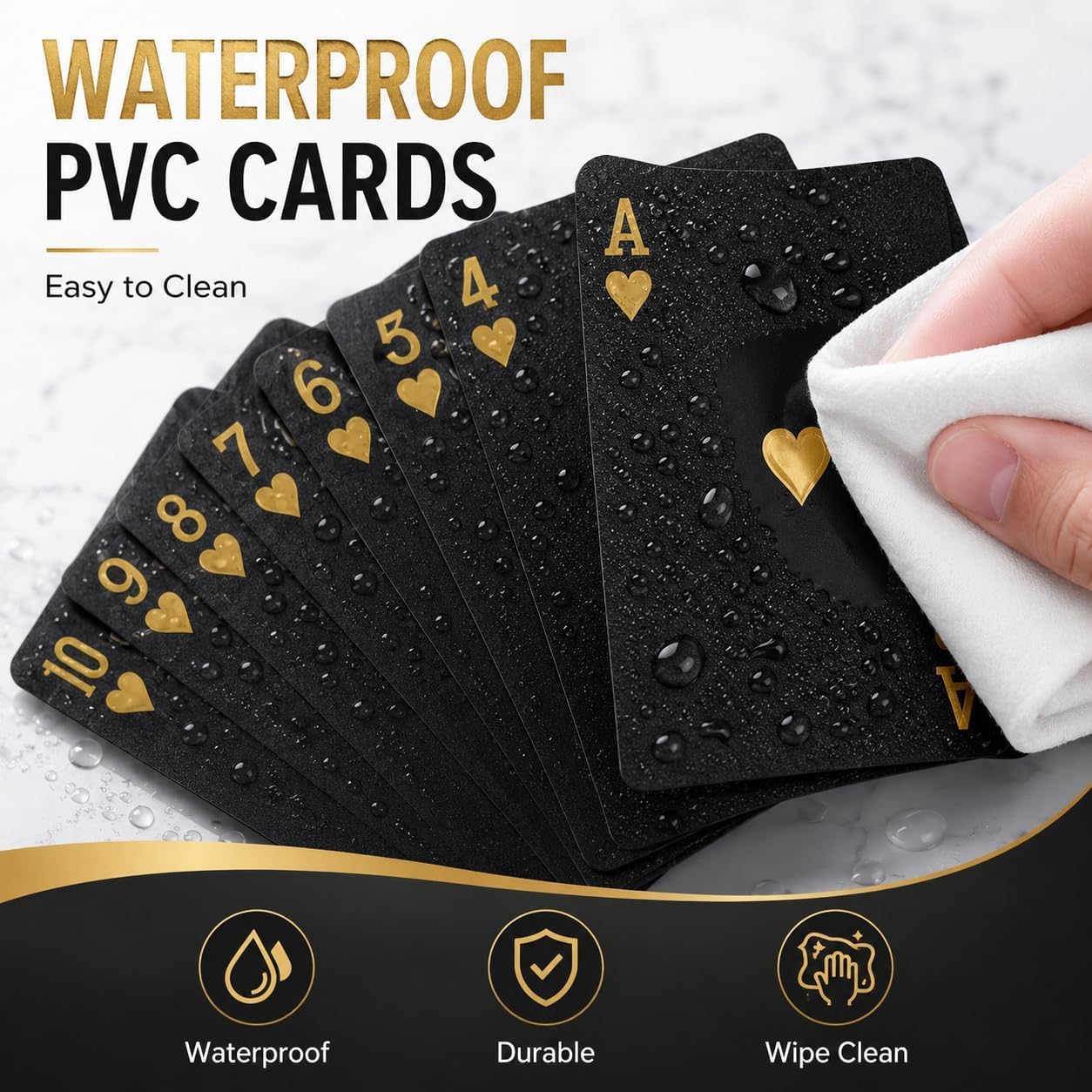Waterproof Black Gold Playing  - огляд і ціна Cooperative Card Game