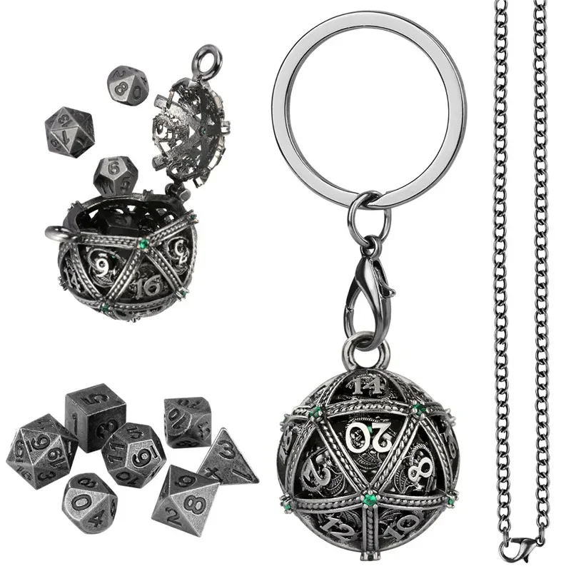 Antique Round D20 Case Pendant - огляд і ціна Dice Set Polyhedral