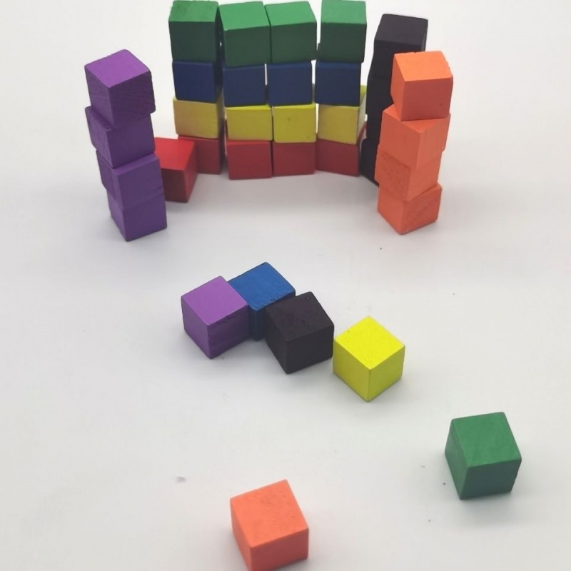 100Pcs/lots 10mm Wood Cubes Co - огляд і ціна Board Game Economy
