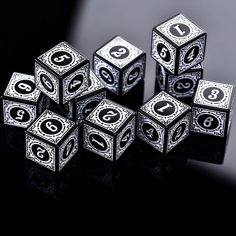 10PCS/Set Acrylic Dice Set D6  - огляд і ціна Dice Set Polyhedral