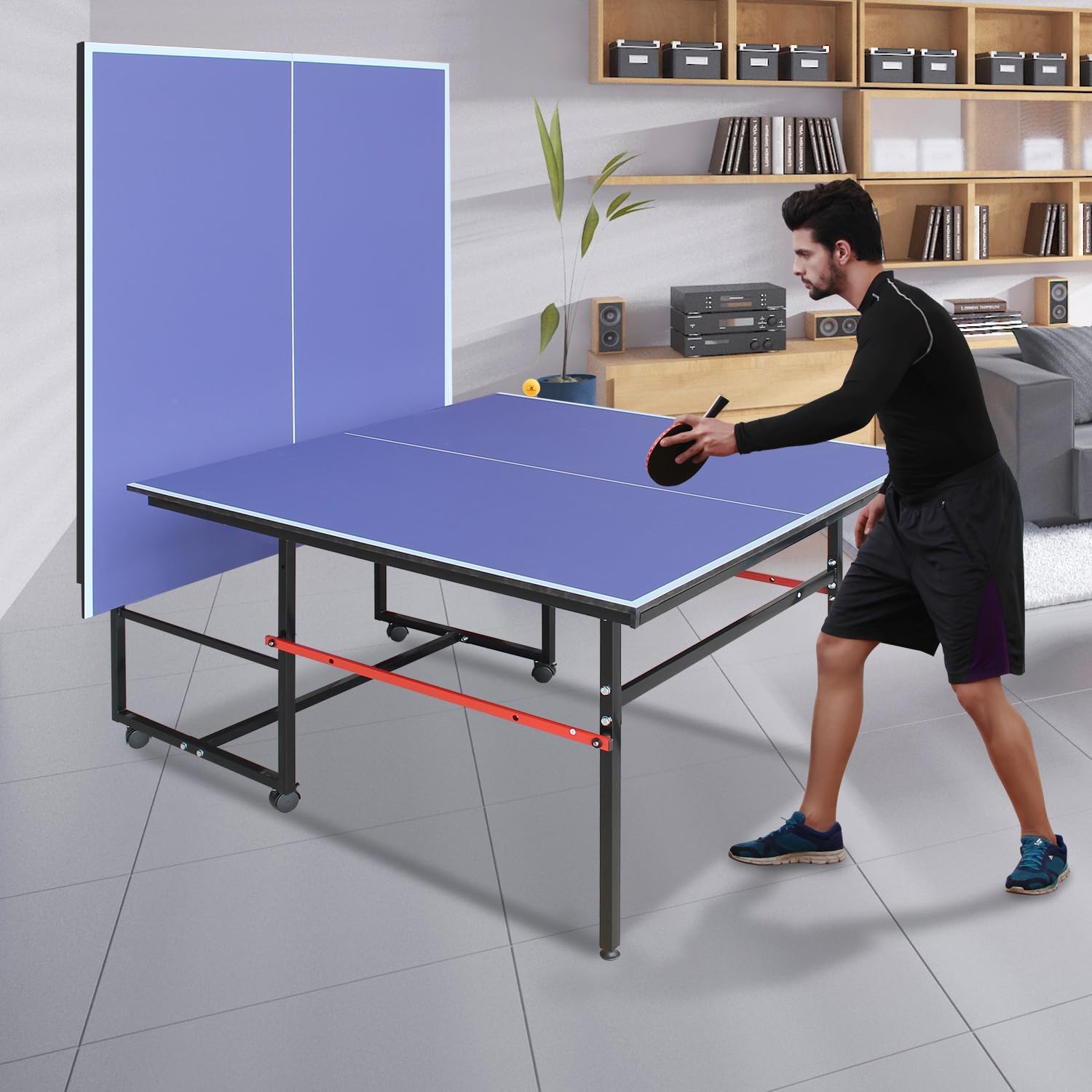 8 ft Portable Ping Pong Table， - огляд і ціна Board Game For 3 Players