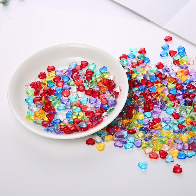 100PCS 10*4mm Heart Shape Acry - огляд і ціна Board Game Economy