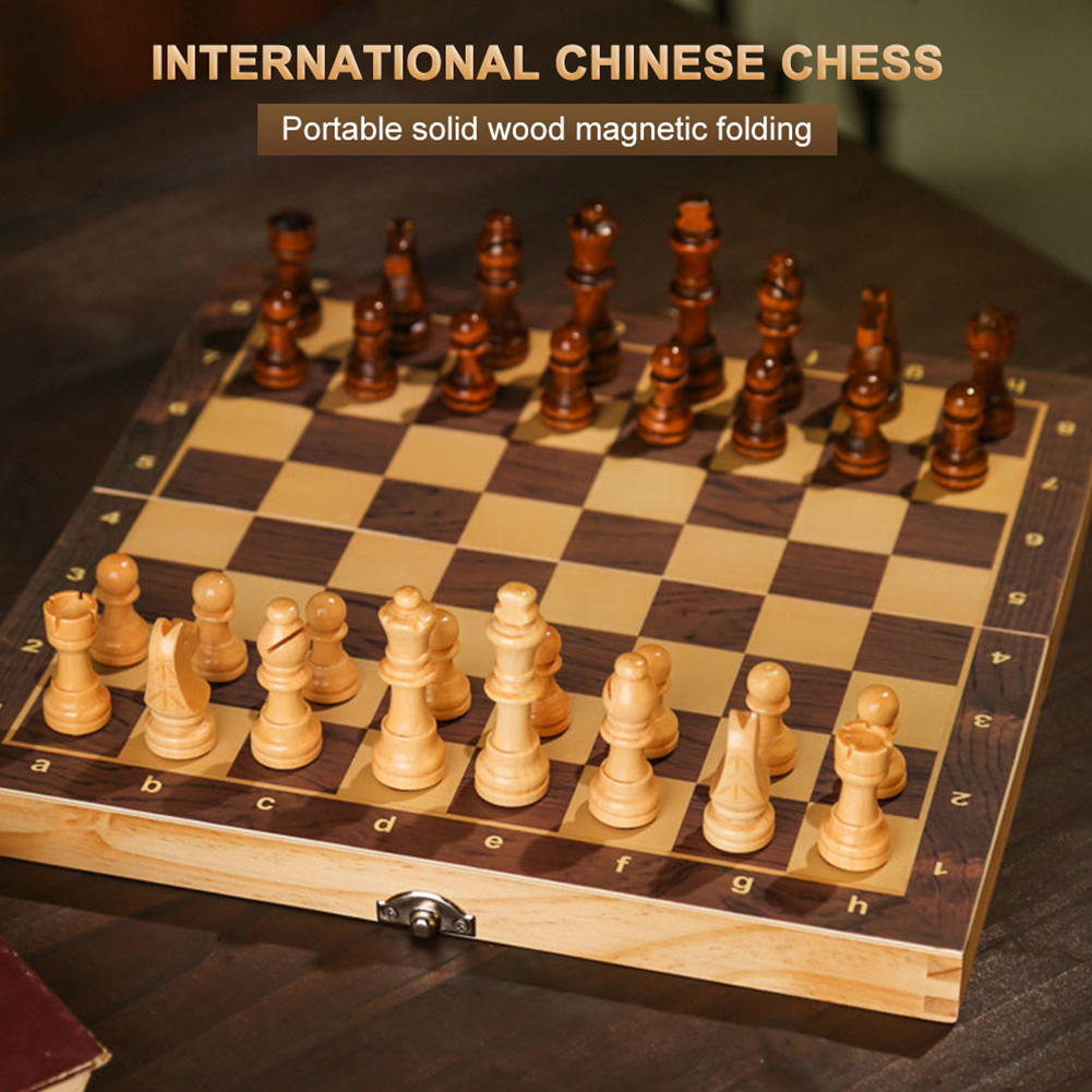 Large Chessboard Developing St - огляд і ціна Chess Set Wooden