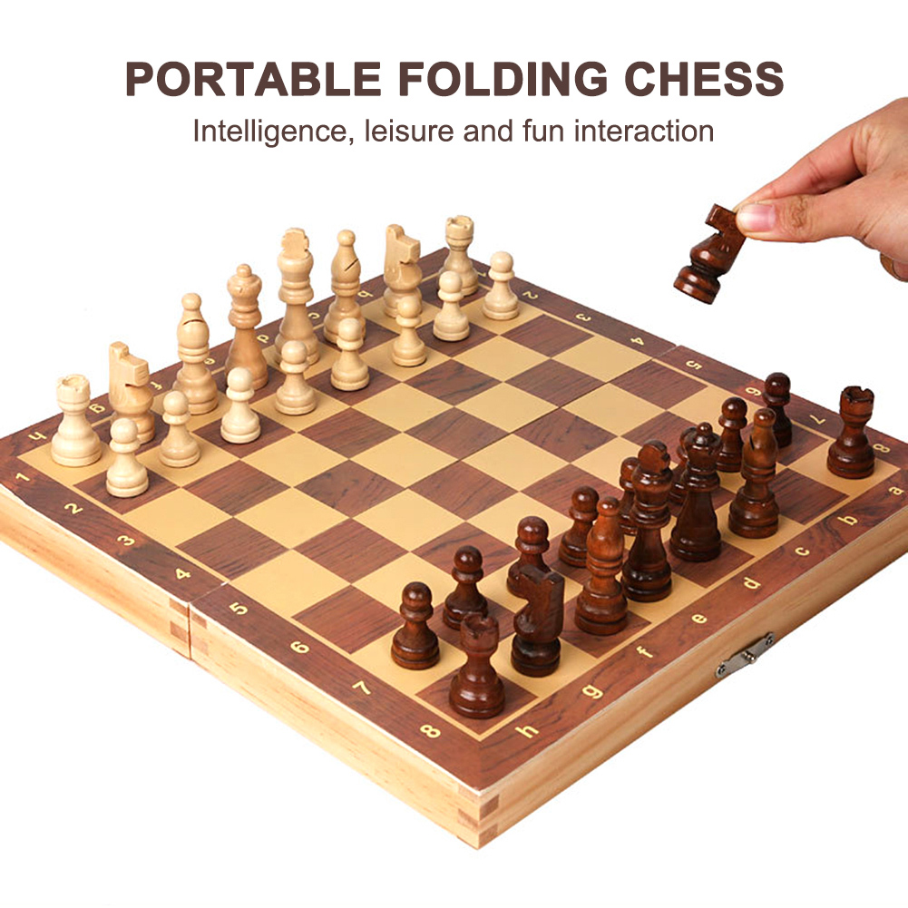 Large Chessboard Developing St - огляд і ціна Chess Set Wooden