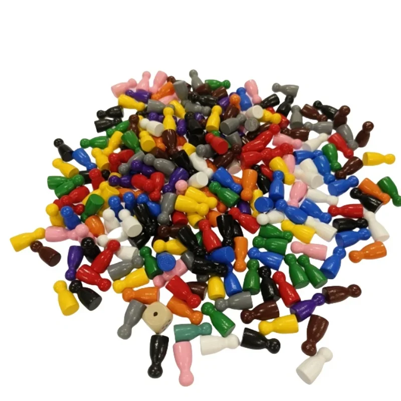 100 Pcs Colorful Wooden Chess  - огляд і ціна Board Game Economy