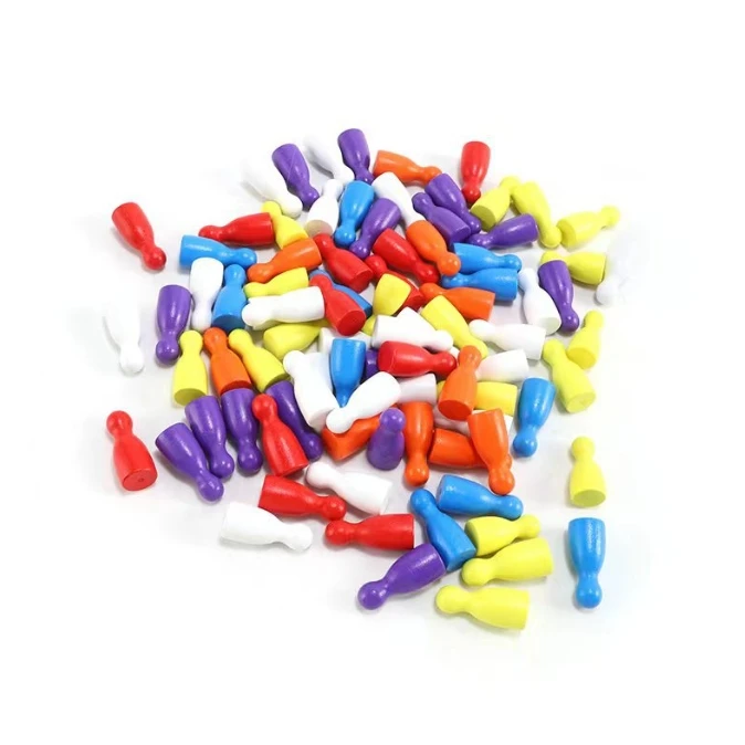 100 Pcs Colorful Wooden Chess  - огляд і ціна Board Game Economy