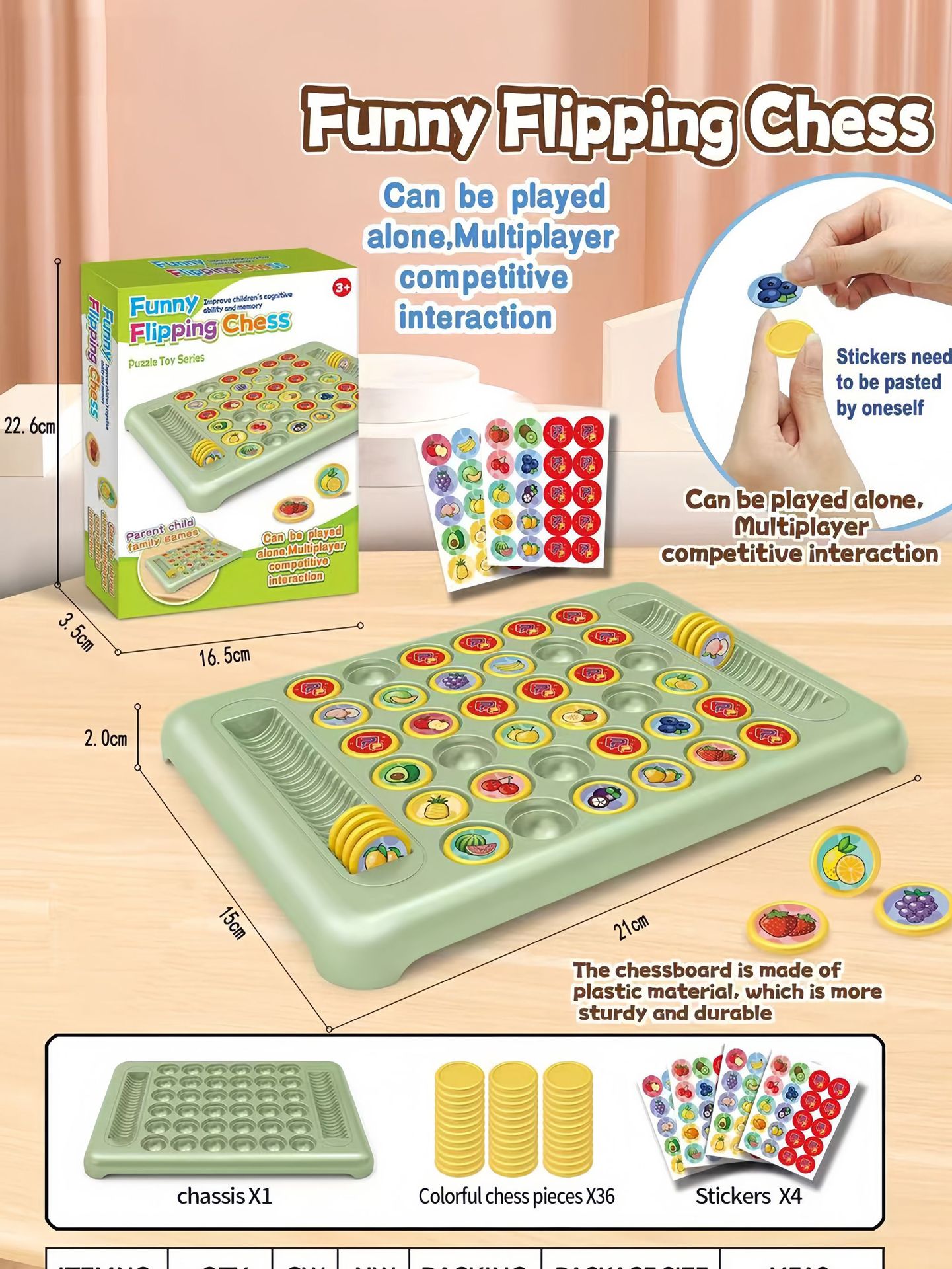Flip Chess Board Game Interact - огляд і ціна Board Game Flip 7