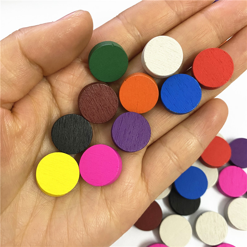 50pieces 15*5MM 11 Colors Wood - огляд і ціна Board Game Economy