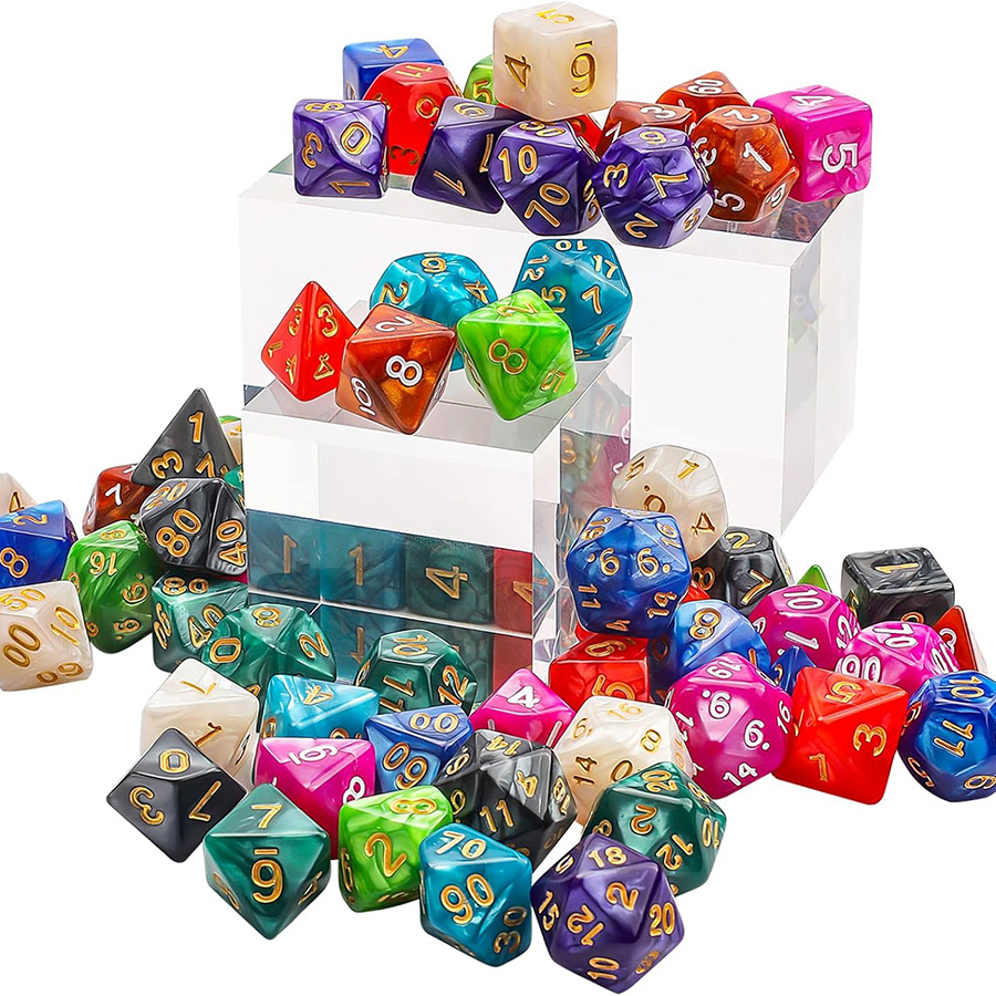 49Pcs Polyhedral Dice Set with - огляд і ціна Dice Set Polyhedral