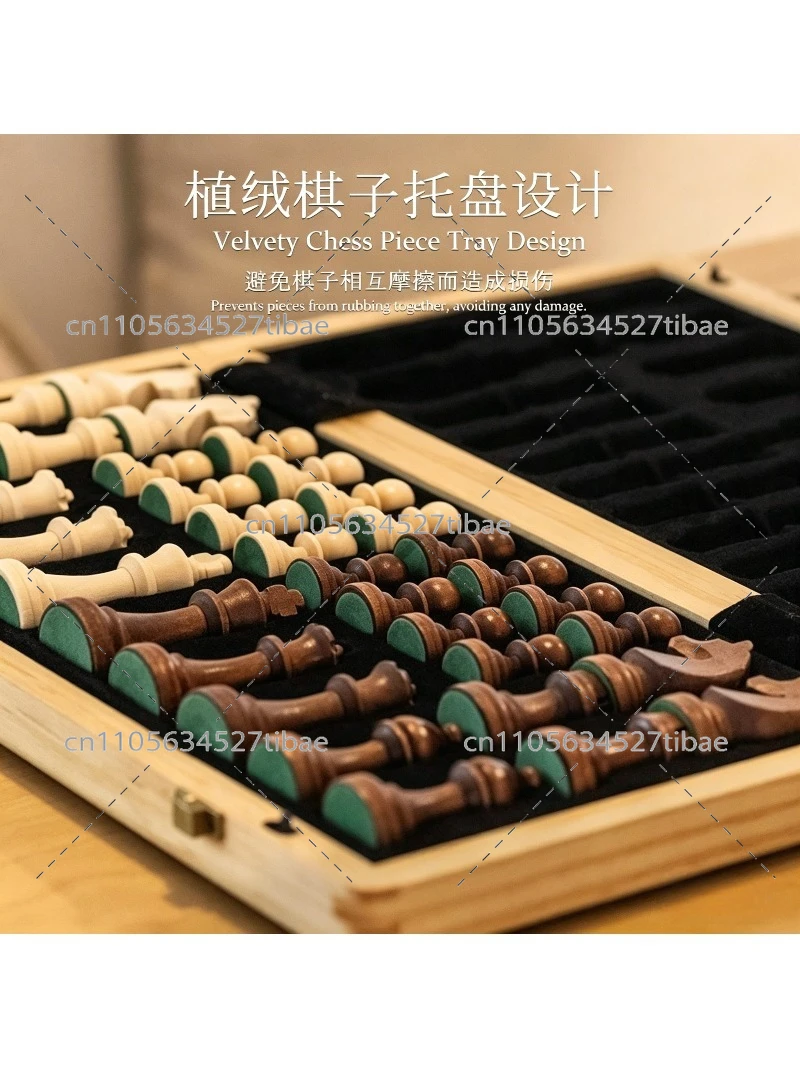 Magnetic Chess Set Solid Wood  - огляд і ціна Chess Set Wooden
