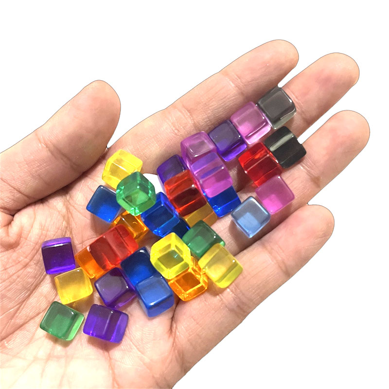 100pcs/set 8mm Clear Cube Dice - огляд і ціна Board Game Economy
