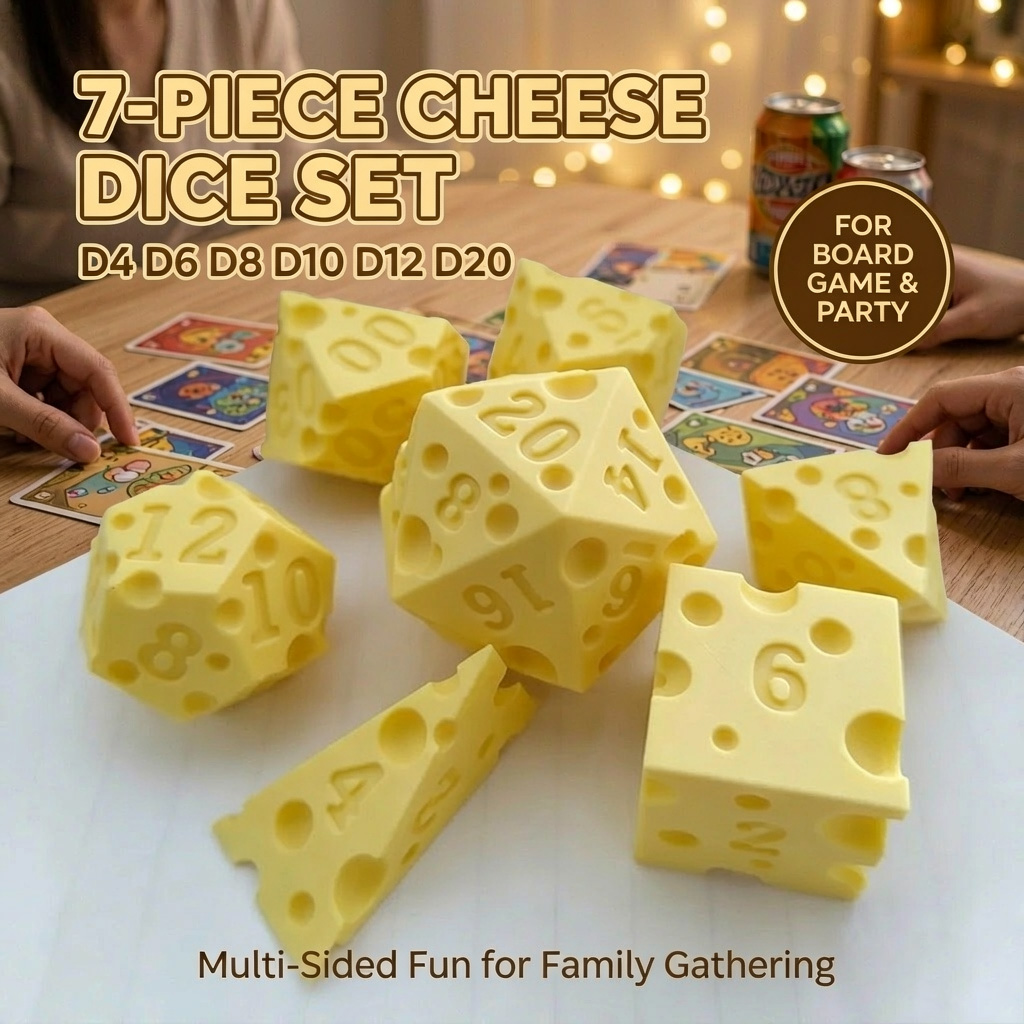 Creative Irregular Cheese Shap - огляд і ціна Dice Set Polyhedral
