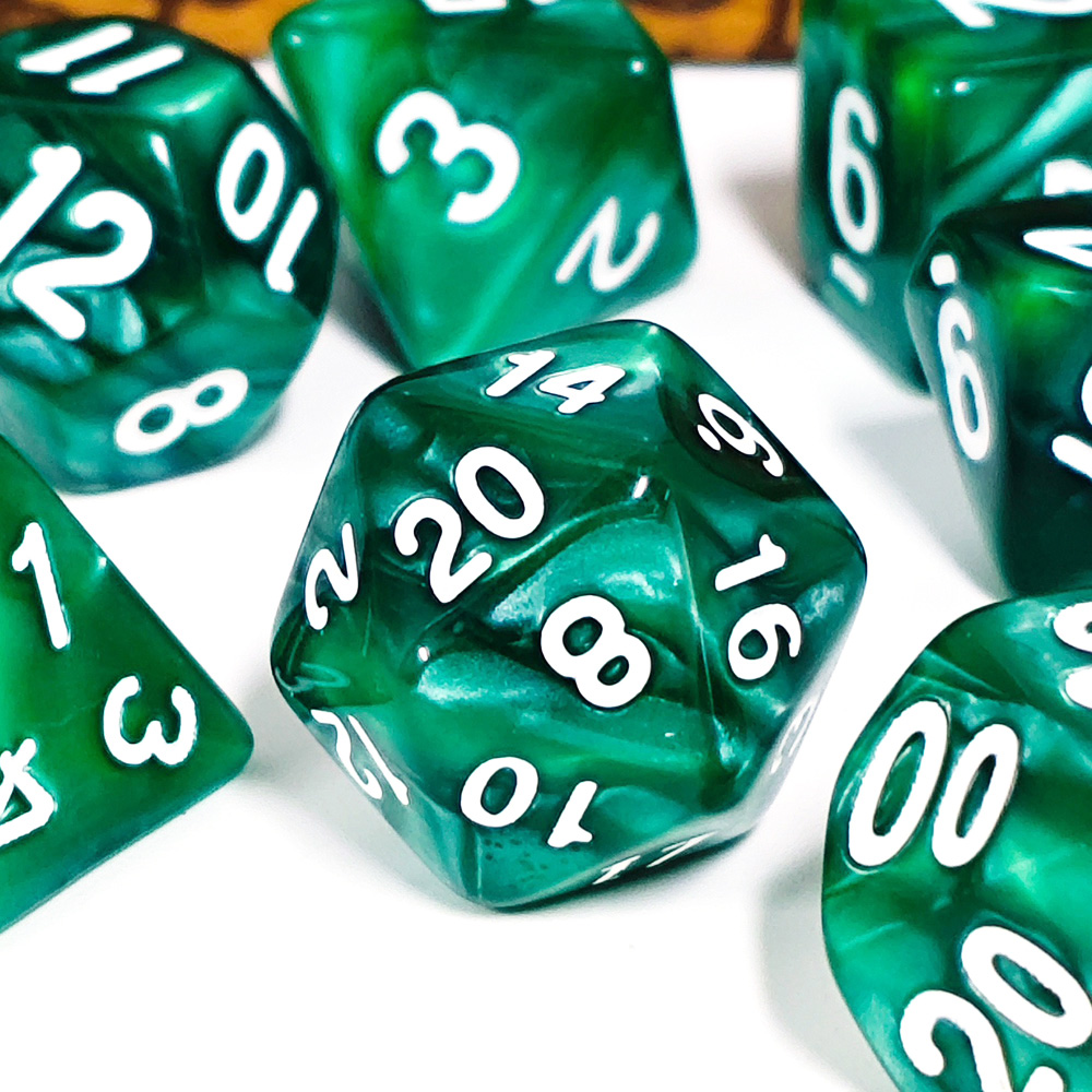 7Pcs/Set Pearl Dice Polyhedral - огляд і ціна Dice Set Polyhedral