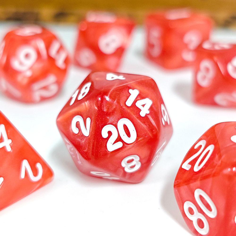 7Pcs/Set Pearl Dice Polyhedral - огляд і ціна Dice Set Polyhedral