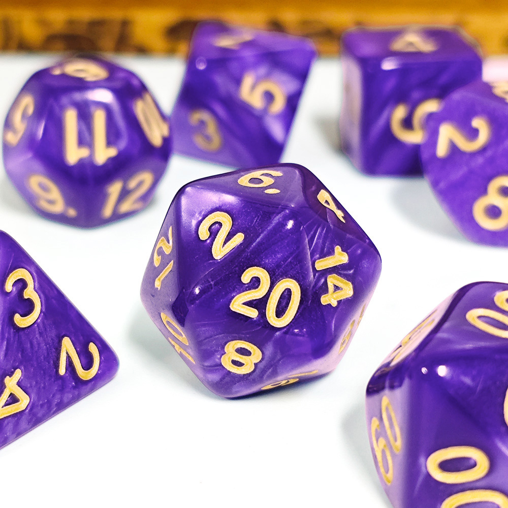 7Pcs/Set Pearl Dice Polyhedral - огляд і ціна Dice Set Polyhedral