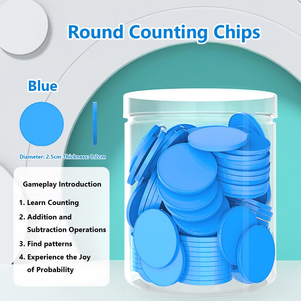 100pcs Plastic Counting Chips  - огляд і ціна Board Game Economy