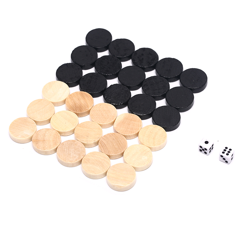 30Pcs Checkers Chess Piece for - огляд і ціна Chess Set Wooden
