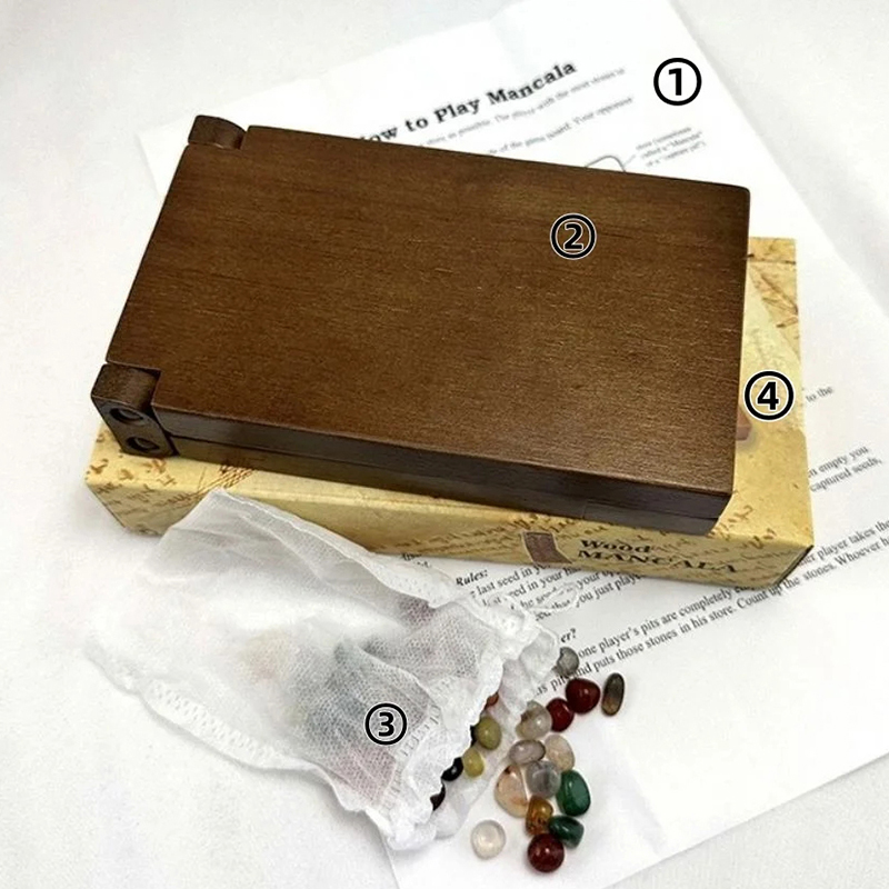 Ancient Mancala African Chess  - огляд і ціна Chess Set Wooden
