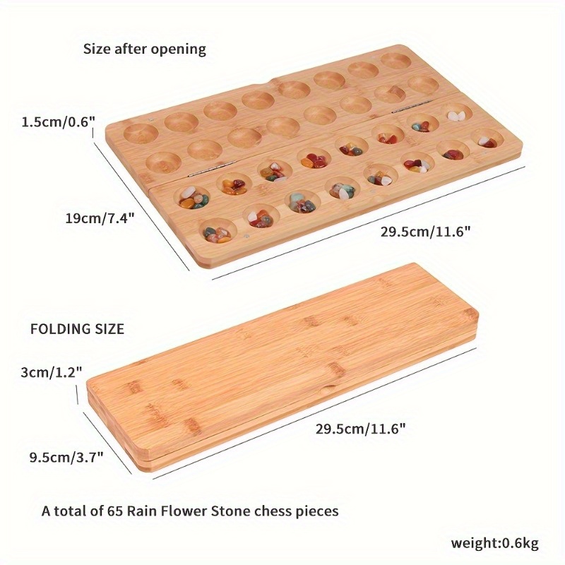 Portable Folding Wooden Mancal - огляд і ціна Chess Set Wooden