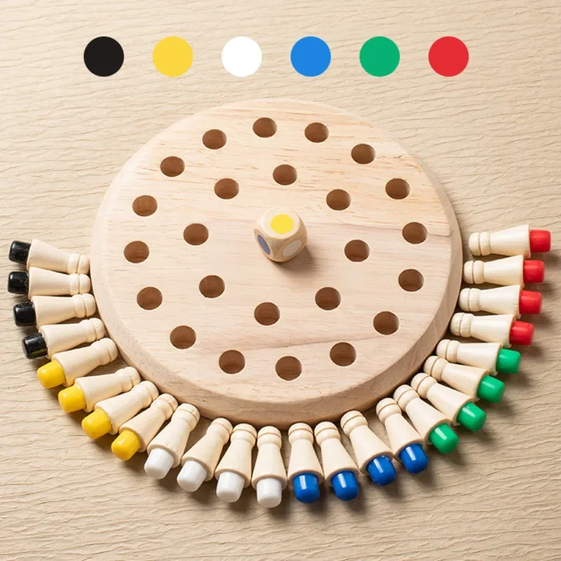 1PC Wooden Memory Match Stick  - огляд і ціна Board Game With Questions