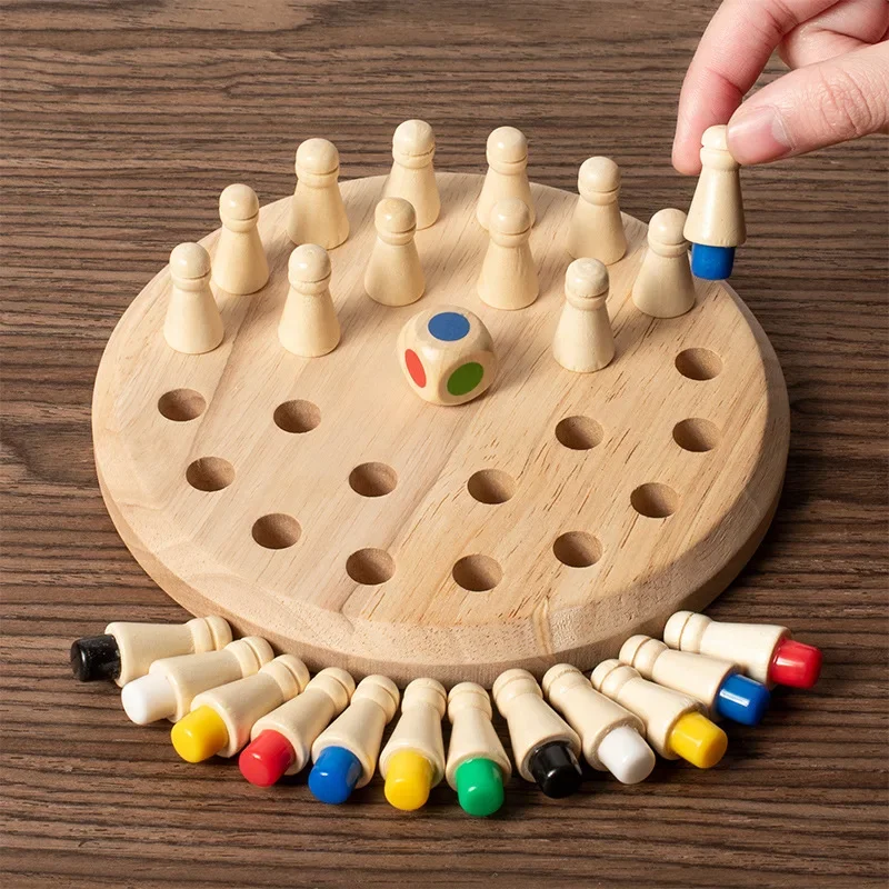 1PC Wooden Memory Match Stick  - огляд і ціна Board Game With Questions