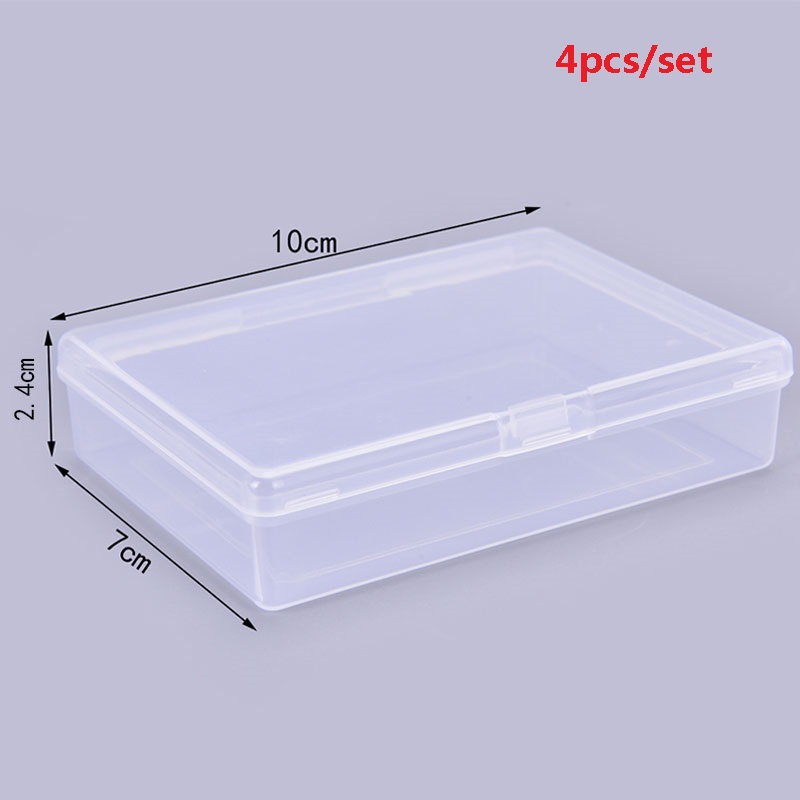4PCS 10*7*2.4cm Transparent pl - огляд і ціна Board Game Organization