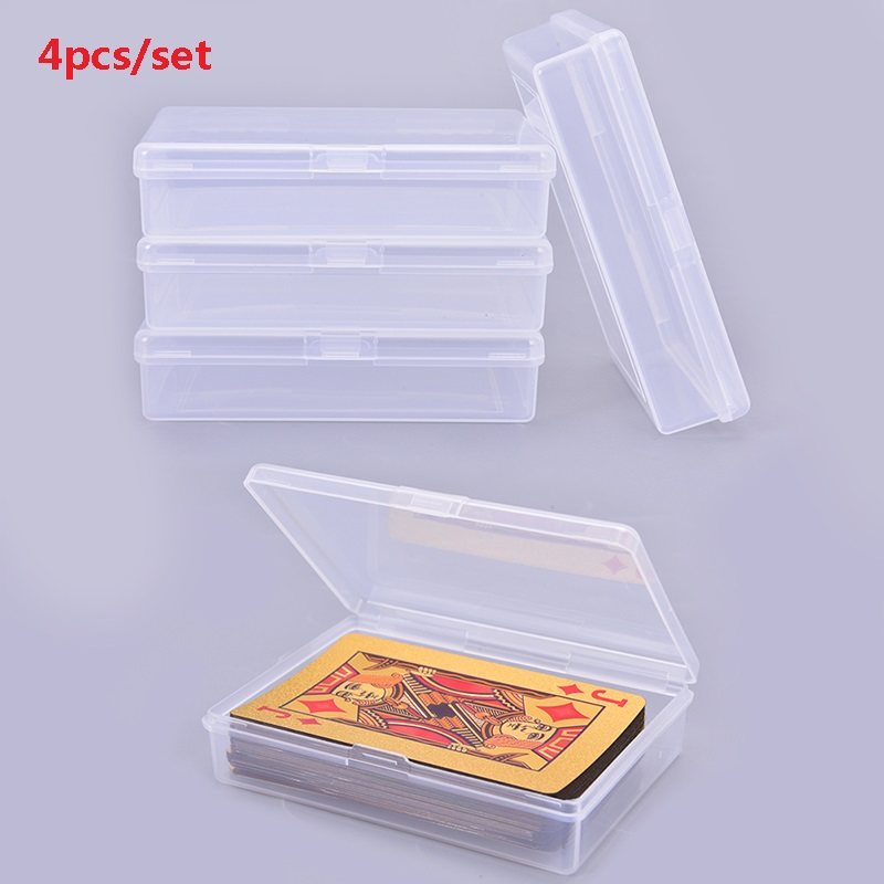 4PCS 10*7*2.4cm Transparent pl - огляд і ціна Board Game Organization