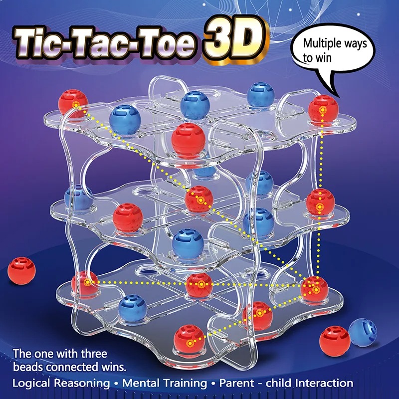 3D Three-Dimensional Tic-Tac-T - огляд і ціна Board Game With Questions