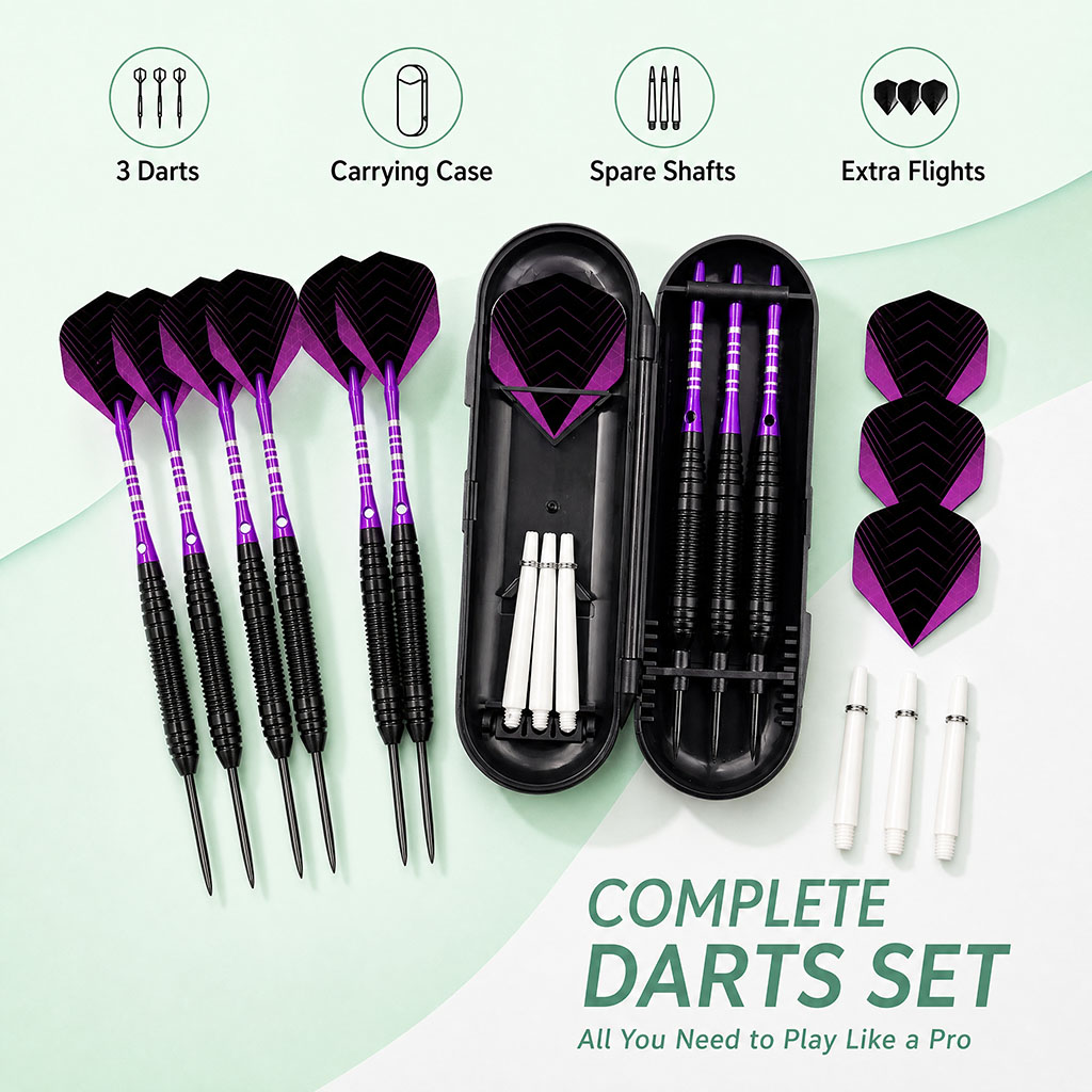 Indoor Sport Steel Tip Darts S - огляд і ціна Board Game Organization