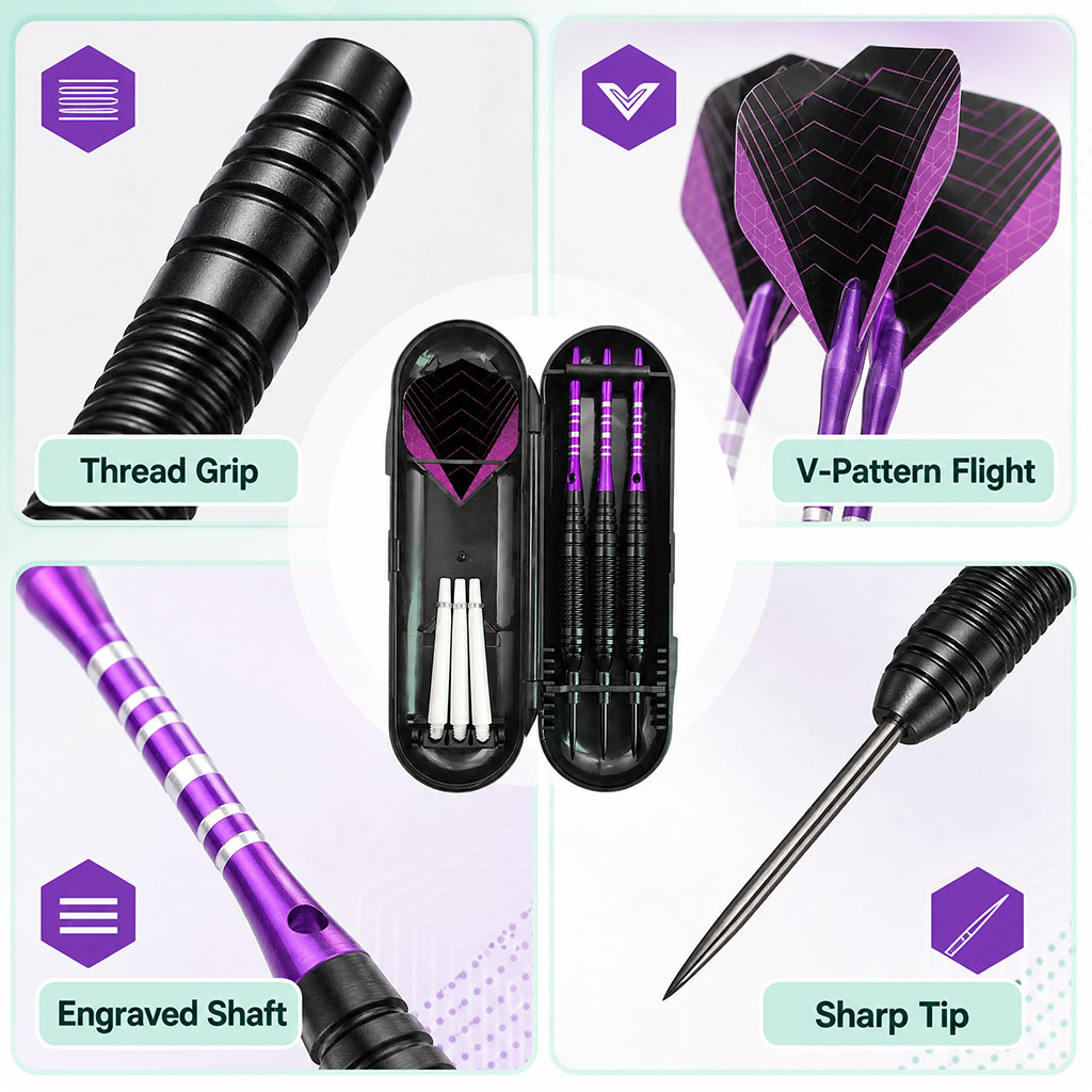 Indoor Sport Steel Tip Darts S - огляд і ціна Board Game Organization