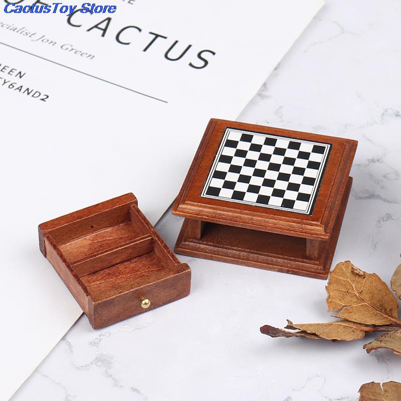 1:12 Dollhouse Miniature Chess - огляд і ціна Chess Set Wooden