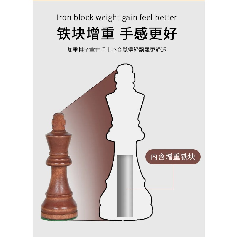 Chess Set 3.5-3.75 Inch, Weigh - огляд і ціна Chess Set Wooden