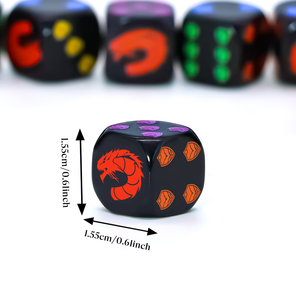 6Pcs Dragon Shield Crest Polyh - огляд і ціна Dice Set Polyhedral
