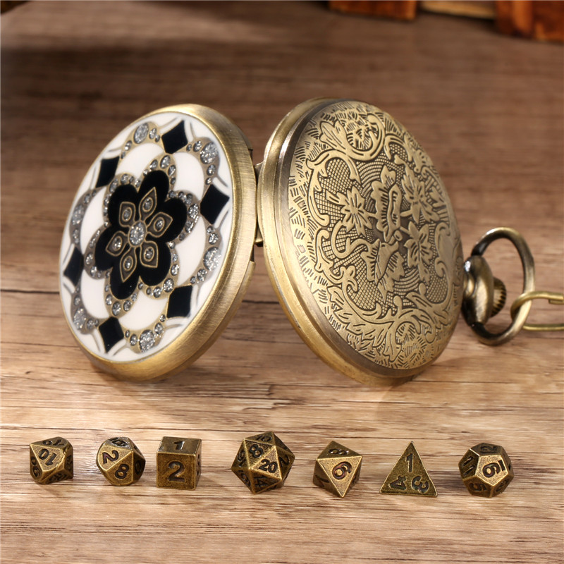 Antique Crystal Flower Pocket  - огляд і ціна Dice Set Polyhedral