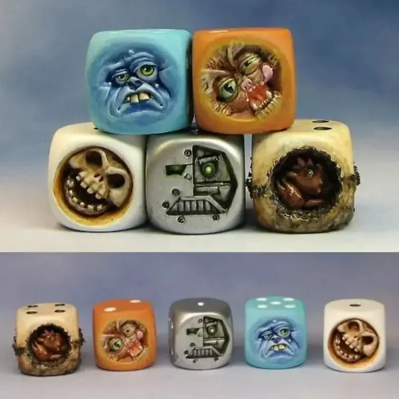 Resin Monster Face Dice Set Ha - огляд і ціна Board Game Monster
