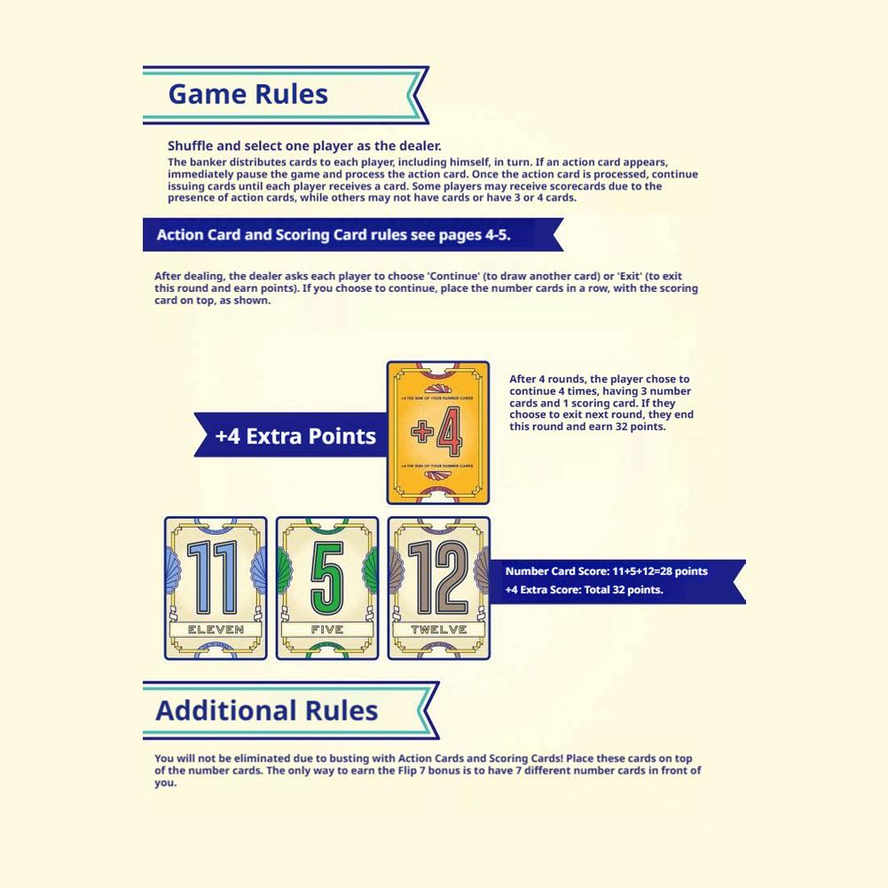 Flip 7 Press Your Luck Card Ga - огляд і ціна Board Game Flip 7