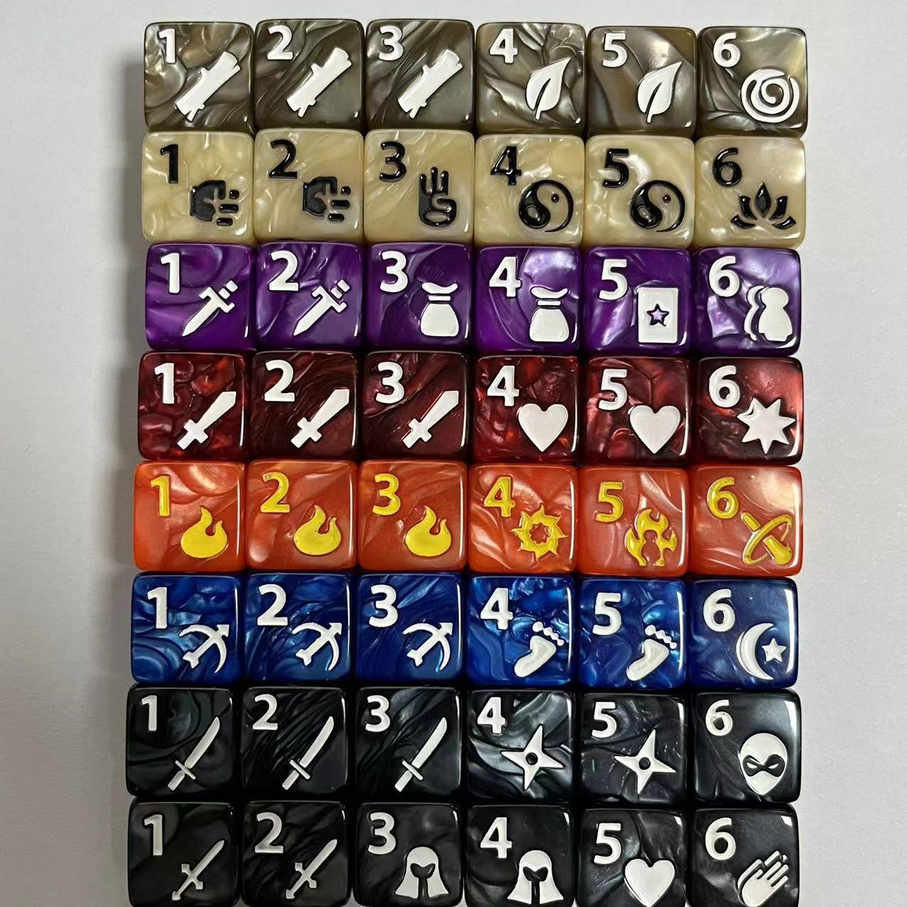 10 Pcs Set of New 16mm 6 Sided - огляд і ціна Board Game Land