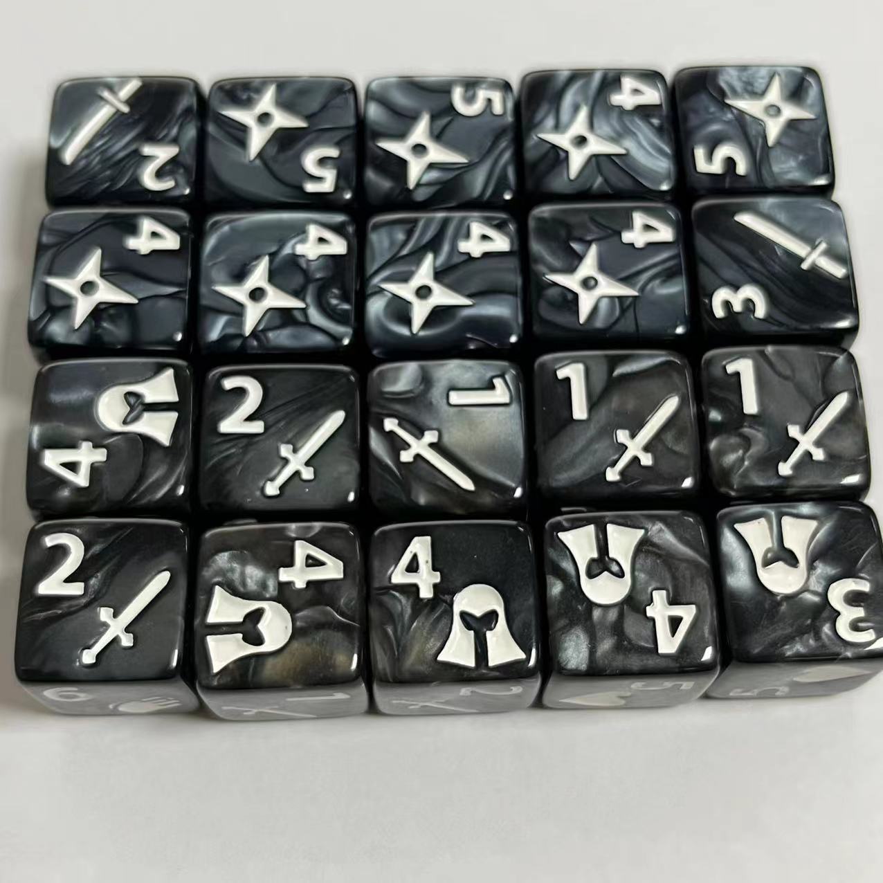 10 Pcs Set of New 16mm 6 Sided - огляд і ціна Board Game Land