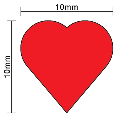 100Pcs 10mm*5mm Red Heart Shap - огляд і ціна Board Game Economy